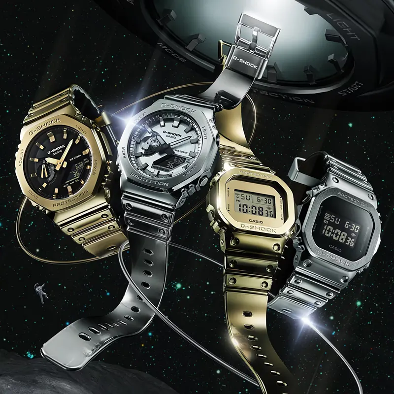 Casio G-Shock Fine Metallic Diver's Men's Watch- GM-2100YMG-9A